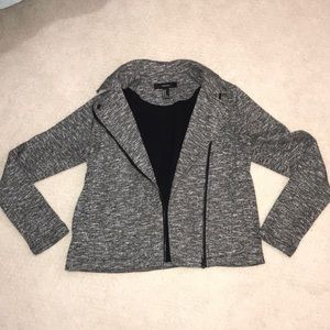 Grey zip-up jacket
